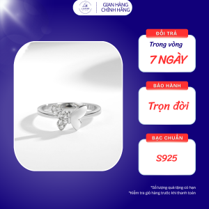 Nhẫn cánh bướm trắng