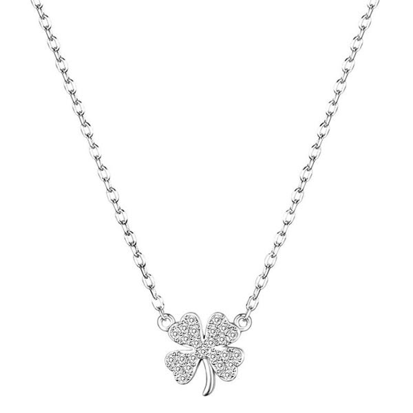 Mặt dây chuyền cỏ 4 lá bằng bạc