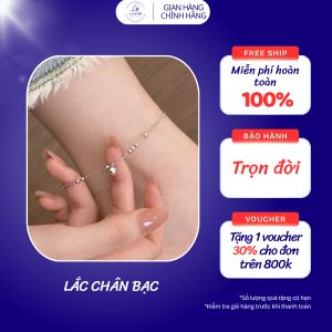 Lunar Silver-Lắc chân Bi Tròn Đơn Giản